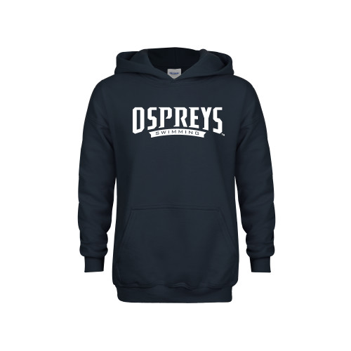  Youth Navy Fleece Hoodie - Ospreys Swimming