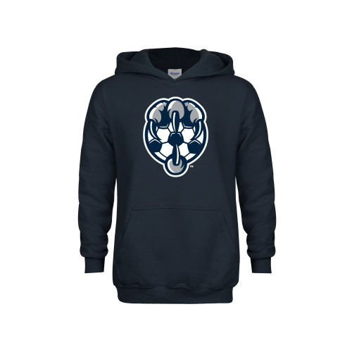  Youth Navy Fleece Hoodie - UNF Soccer Talon