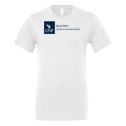  Bella + Canvas White Jersey Cotton T Shirt - UNF - College of Arts and Sciences