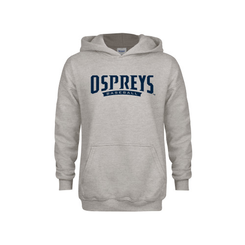  Youth Grey Fleece Hood - Ospreys Baseball