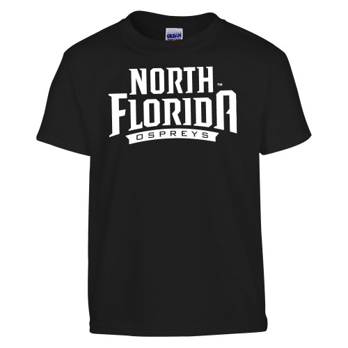  Youth Black T Shirt - UNF Primary Mark