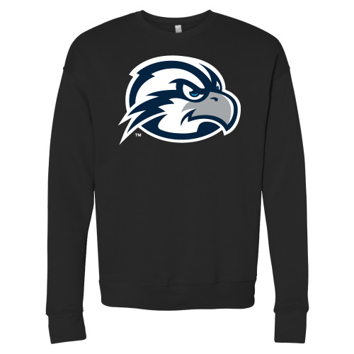  Bella + Canvas Black Fleece Crew - UNF Osprey Head
