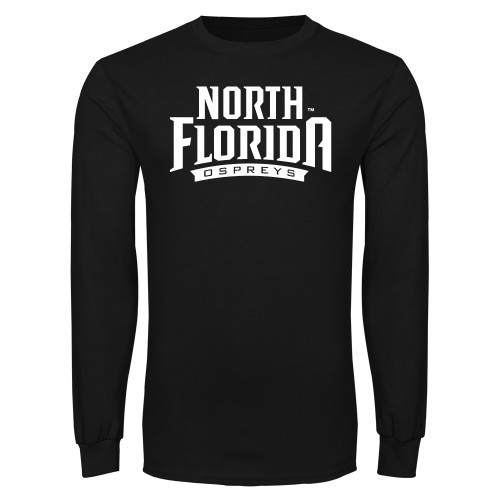  Black Long Sleeve T Shirt - UNF Primary Mark
