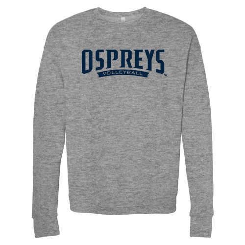  Bella + Canvas Heather Grey Fleece Crew - Ospreys Volleyball