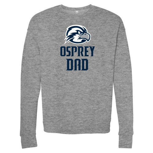  Bella + Canvas Heather Grey Fleece Crew - Osprey Dad