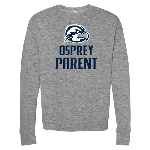  Bella + Canvas Heather Grey Fleece Crew - Osprey Parent