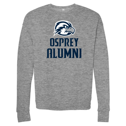  Bella + Canvas Heather Grey Fleece Crew - Osprey Alumni