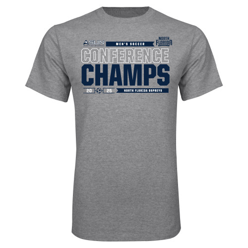  Grey T Shirt - 2025 ASUN Mens Soccer Conference Champs