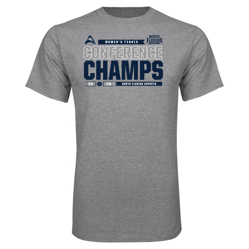  Grey T Shirt - 2026 Womens Tennis Conference Champs