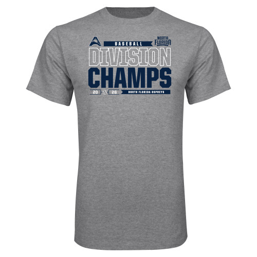  Grey T Shirt - 2026 Baseball Division Champs