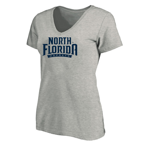 Main Image for  Womens Plus Heather Grey V Neck T Shirt