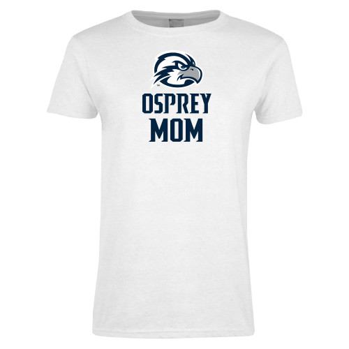  Womens White Short Sleeve Tee - Osprey Mom