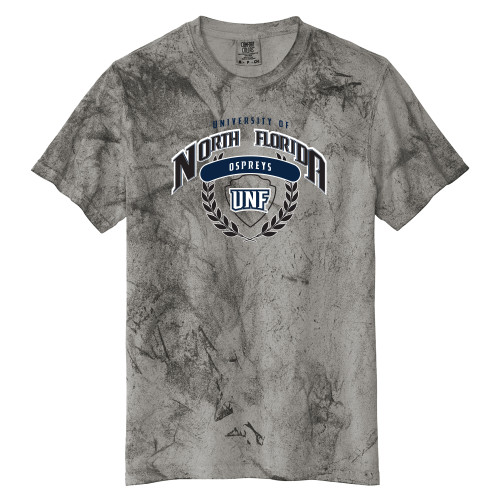  Comfort Colors Charcoal Heavyweight Color Blast Tee - University of North Florida Seal Wreath