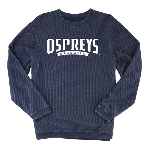  Boxercraft Womens Navy Corded Crew - Ospreys Baseball