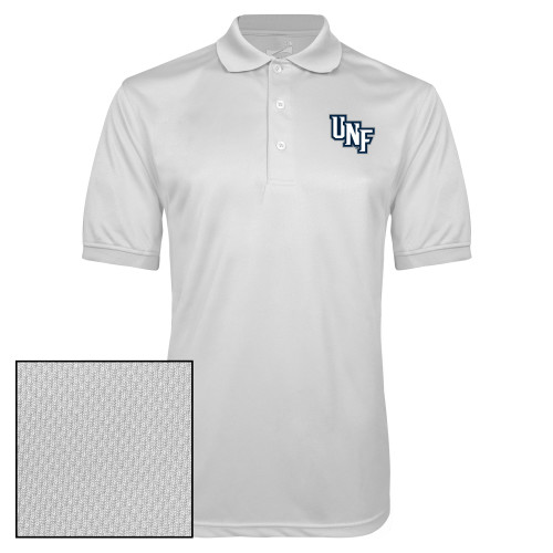  White Dry Mesh Polo - Diagonal UNF Monogram
