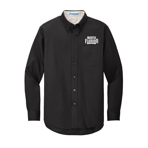  Black Twill Button Down Long Sleeve - UNF Primary Mark