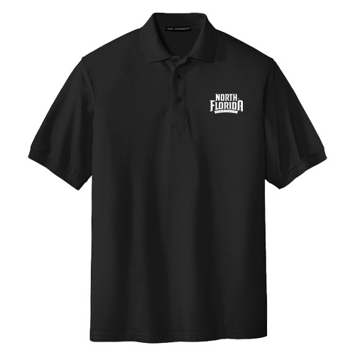  Extended Black Silk Touch Polo - UNF Primary Mark