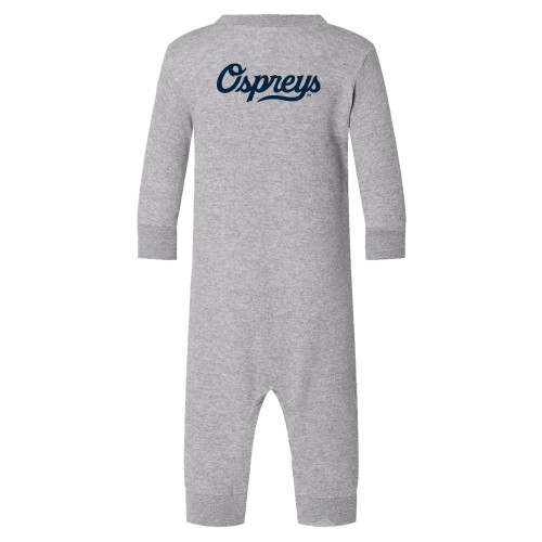  Heather Grey Fleece Onesie - Ospreys Script