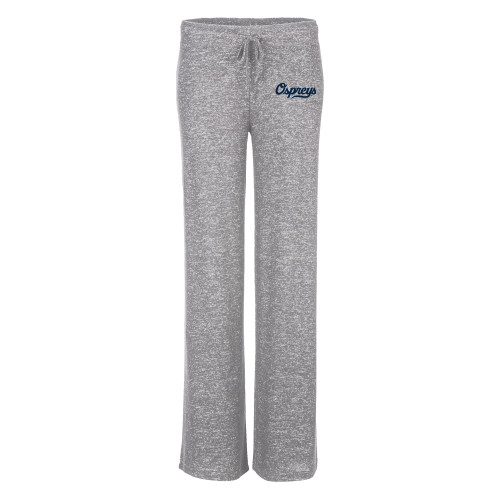  Boxercraft Womens Oxford Grey Heather Cuddle Wide Leg Pant - Ospreys Script