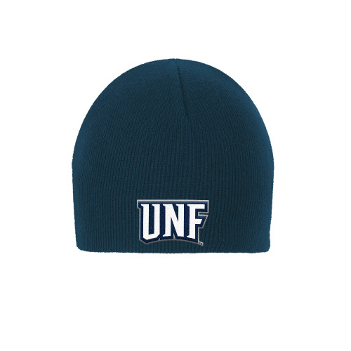 Navy Knit Beanie - UNF Monogram