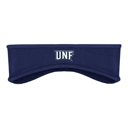  Navy Stretch Fleece Headband - UNF Monogram