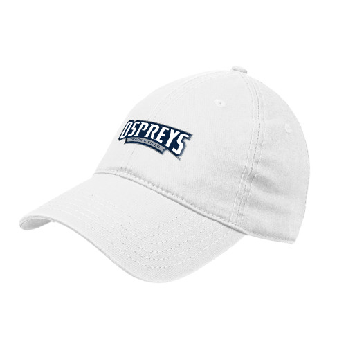  White Unstructured Adjustable Low Profile Hat - Ospreys Track and Field
