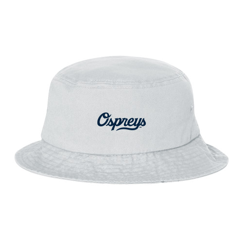  Sportsman White Bucket Hat - Ospreys Script