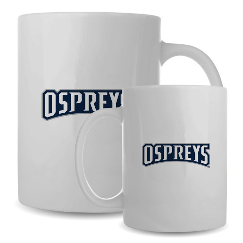  Full Color White Mug 15oz - Ospreys Wordmark