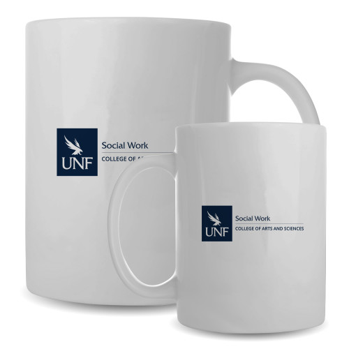  Full Color White Mug 15oz - UNF - College of Arts and Sciences