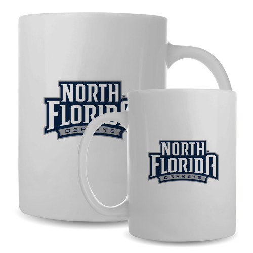  Full Color White Mug 15oz - UNF Primary Mark