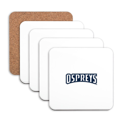  Hardboard Coaster w/Cork Backing 4/set - Ospreys Wordmark