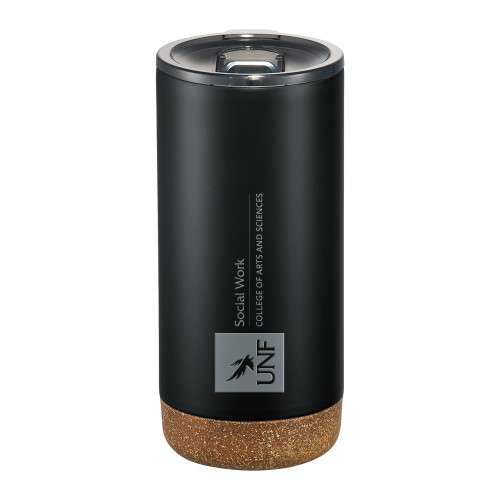  Valhalla Vacuum Insulated Black Tumbler 16oz - UNF - College of Arts and Sciences Engraved