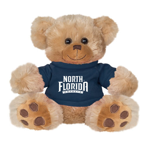  Plush Big Paw 8 1/2 inch Brown Bear w/Navy Shirt - UNF Primary Mark