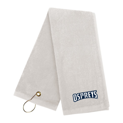  White Golf Towel - Ospreys Wordmark