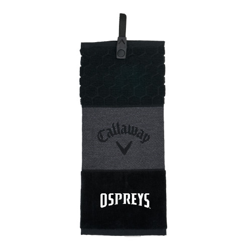  Callaway Black Trifold Towel - Ospreys Wordmark