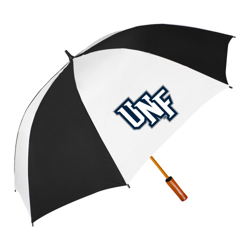  64 Inch Black/White Umbrella - Diagonal UNF Monogram