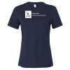 Thumbnail image for  Bella + Canvas Womens Navy Relaxed Cotton T Shirt