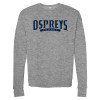 Thumbnail image for  Bella + Canvas Heather Grey Fleece Crew