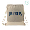 Thumbnail image for  Split Recycled Cotton Grey/Natural Drawstring Bag