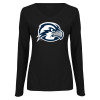 Thumbnail image for  Womens Black Long Sleeve V Neck Tee 