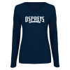 Thumbnail image for  Womens Navy Long Sleeve V Neck Tee 