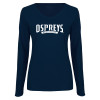 Thumbnail image for  Womens Navy Long Sleeve V Neck Tee 
