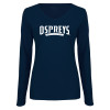 Thumbnail image for  Womens Navy Long Sleeve V Neck Tee 