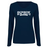 Thumbnail image for  Womens Navy Long Sleeve V Neck Tee 