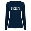 Thumbnail image for  Womens Navy Long Sleeve V Neck Tee 
