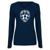Thumbnail image for  Womens Navy Long Sleeve V Neck Tee 
