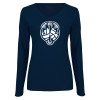 Thumbnail image for  Womens Navy Long Sleeve V Neck Tee 