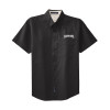 Thumbnail image for  Black Twill Button Down Short Sleeve