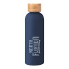 Thumbnail image for  Blair Navy Stainless Steel Bottle w/ Bamboo Lid 17 oz