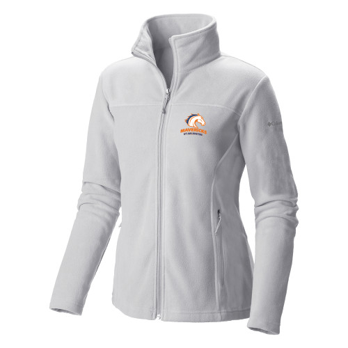 UTA Columbia Womens Full Zip White Fleece Jacket